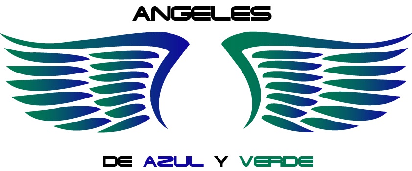 Ángeles de Azul y Verde